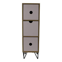 EliteKoopers - Mobiletto verticale a 3 cassetti, con gambe in filo metallico, per riporre oggetti in casa