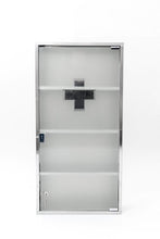 Armadietto per medicinali in acciaio INOX, dimensioni: 80 x 40 cm, di grandi dimensioni