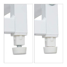 Relaxdays Stand Appendiabiti, 3 Scomparti, Aperto, Scaffale Componibile, Guardaroba, Acciaio, HLP 198x43x46,5 cm, Bianco