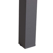 Outsunny Tavolino da Giardino Allungabile Estensibile con Piano in Vetro Temperato Metallo 160 x 80 x 75 cm Nero