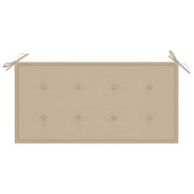 Tidyard Panca da Giardino a 2 Posti con Cuscino 112cm in Legno,Panca con Schienale e Braccioli,Panca da Esterno in Legno,Divanetto da Giardino per Esterno