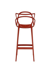 Kartell Masters Stool Sgabello, Tecnopolimero termoplastico Riciclato con Carica Minerale e Trattamento Soft-Touch, Arancione(Ruggine), H. 75