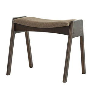 Mobili per la casa e Giardino Sgabello per la casa con Rivestimento in Lino sfoderabile per Soggiorno/Camera da Letto/Ristorante/poggiapiedi Imbottito e Sgabello Sgabello-Lino Marrone Ottomani d
