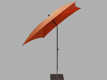 Maffei Art 136q Kronos ombrellone Quadrato cm 200x200, Tessuto PolyMa, Made in Italy. Colore Arancio