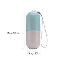 HEALLILY 2 Pz Settimanale Portapillole da Viaggio Portapillole Settimanale Portapillole 7 Giorni Portapillole per Medicinali Vitamina Borsa da Viaggio Tasca