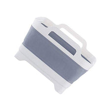 LIMMC Portatile Pieghevole Bacino Pentola con Maniglia per Il Trasporto di Lavaggio di Verdure della Frutta in plastica Pieghevole Benna lavabo per l'escursione di Campeggio di Picnic