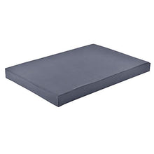 [neu.haus] Cuscino per Mobili di Pallett con Fodera 120 x 80 x 10 cm Spugna con Rivestimento Uso Interno e Esterno Grigio Scuro