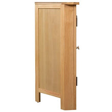 vidaXL Legno Massello di Rovere Armadietto ad Angolo Mobiletto Angolare Credenza Bassa Armadio Portaoggetti Mobili Arredo 80x33,5x78 cm
