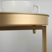 Tavolino Tavolino Piccolo In Metallo Vassoio Superiore Tavolo Angolare Comodino Dorato Balcone Portafiori Soggiorno Snack Tavolo Per Ufficio In Casa