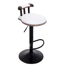 Disegno Spa Bar Stool Bar Sgabello Sedia Retro Ascensore in Legno Solido Alto Sgabello Bar Sgabello con Retrorest personalità Rotazione Home Colazione Tavolo Sgabello