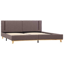 SKM Giroletto con LED Grigio Talpa in Tessuto 160x200 cm (27.45kg)