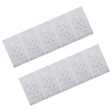 ARTFFEL Vola 50PCS Sacchetti della Candela Amore Forma Scava Fuori Carta Luminary Borse Candela Borsa Fiamma Sacchi di Carta Resistente for Candela (Double Heart) .Compleanno