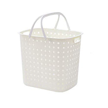 ZHongWei Grande Cestino di accumulo con Manico per Pannolini da Pannolini Giocattolo Scava Fuori Lavanderia Cestino PP plastica (Color : White)