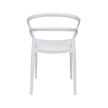 Totò Piccinni Sedie New Infinity in Polipropilene Moderne Design Impilabile (Bianco, 4 Pz)