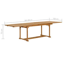 Festnight 9 pz Set da Pranzo, Tavolo Pieghevole con Sedie, avolo da Giardino con Sedie in Legno Set da Pranzo da Giardino in Legno Massello di Teak