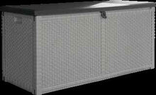 Baule Contenitore da Giardino in Resina Bianco cm.120x48x57H