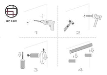anaan Line Disegno Appendiabiti da Parete attaccapanni a Muro in Legno Portasciugamani Resistente Lunghezza Montaggio a Parete scandinavo moderno (faggio, 60 cm)