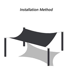 WXQIANG Rete Ombra Nero con Corda Libera, Robusta Durevole Parasole Tettoia for Camion Shed Serra Backyard o Barn Protezione Solare, Isolamento Termico (Size : 3M×8M)