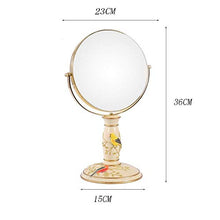 LFK Vintage Makeup Mirror,Specchio girevole a 360°,1X e 3X ingrandimento,Specchio cosmetico rotondo doppio lato rotante