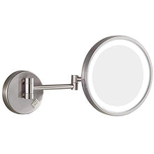 AJH Specchio da Bagno Specchio da Trucco da 8,5 Pollici a Parete Specchio da Trucco per Bellezza a LED Specchio da Barba Pieghevole Bagno 360 e Lente d'Ingrandimento a sp