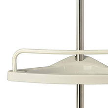 Lsmaa 4 Tier Regolabile Scaffale Telescopico Stampa Bagno BAGNATORE ANGANO Scatola DOCCIATORE DOCCIATORE DOCCIATORE Tetto 100CM - 246 cm Bianco