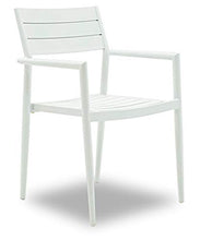 giordano shop Set Tavolo e 4 Sedie da Giardino in Alluminio Alzira Bianco