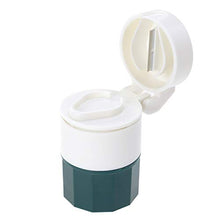 SUPVOX Tagliapillole Pillola frantoio Taglia in Due o Quattro Qualsiasi Pillola Frantumare Pillole in Polvere(Verde + Bianco)