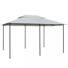 Tidyard Gazebo da Giardino con Tetto Areato, Gazebo da Esterno 4x3 m Bianco