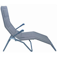 Meerweh Mare WEH Alluminio Giardino Sedia a Sdraio Sdraio Sedia a Sdraio Sauna Extra Alto, Altezza Circa 43 cm, Grigio, 153 x 72 x 126 cm