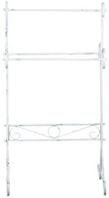Biscottini Biscottini Porta Asciugamani da Terra in Ferro battuto Finitura Bianca Anticata L51xPR36xH96,5 cm
