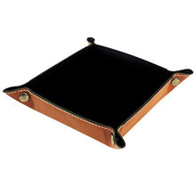 FCZ - Cassettiera per comodino, in vera pelle, colore: Nero