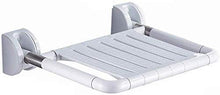 DZX Sedile Pieghevole per Bagno, Sgabello per Doccia, Sgabello a Muro, Sgabello a Muro per Doccia, Sedile Antiscivolo per Uomo Anziano (Colore: Bianco)