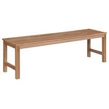 vidaXL Panca da Giardino con Cuscino Azzurro 150 cm in Legno di Teak