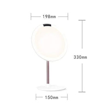 Mirror Specchio a LED, Specchio Intelligente, Specchio da Bagno, Specchio Touch Switch Aspetto Metallo, Lente d'Ingrandimento 5X, Specchio per Il Trucco