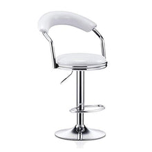 LXYPLM Sgabello Sedie Bar Barstools Regolabile Girevole in Metallo Bar Sedie Posto a Sedere, Pianale da Cucina Ecopelle Colazione Cucina Sgabelli Arredo Bar Cucina (Color : White)