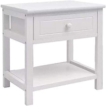 File cabinets Comodino tavolino Comodino 1 cassetto e vano Porta stoccaggio Aperto tavolino da Camera da Letto Soggiorno Soggiorno, 40 x 29 x 42 cm Cassetti