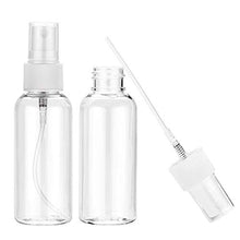 Trasparente 20pcs Bottiglia vuota ricaricabile da 10 ml 30ml 50ml 60ml Bottiglie di spruzzo di plastica da 100 ml di 100ml Bottiglia di vetro ( Color : Clear with White Cap , Specifications : 50ml )