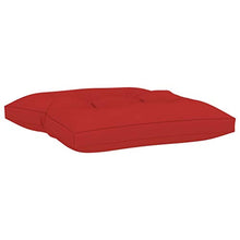 vidaXL Cuscino per Pouf su Pallet Rosso in Tessuto