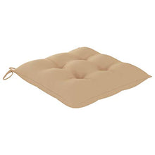 vidaXL Sedie da Giardino con Cuscini Beige 2 pz in Massello di Teak