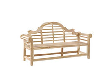 Beliani Panca da Giardino in Legno Teak Marrone Chiaro in Stile Country 180 cm Marlboro