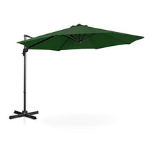 Uniprodo Ombrellone Decentrato Ombrello da Giardino Uni_Umbrella_2R300GR (Verde, Rotondo, Ø 300 cm, Girevole)