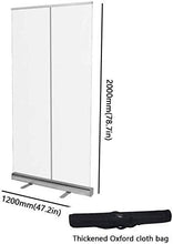 (Uso nel business) Roll Up Banner Banner Transparent Roll Up Banner | Pop up Divisore in PVC Schermo di protezione largo Scudo, schermo trasparente divisorio, supporto per la protezione dello sputo St