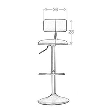 XIAOQIAO Sgabelli da Bar girevoli Regolabili, sedie da Cucina per Colazione con Alzata a Gas in Pelle PU, con Seduta Comoda e modellatura alla Moda, Stabile e Stabile