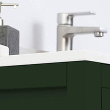 Randalsa Mobili Olive | Matt English Green | Manico in Oro Rosa | 100 X 88,5 X 45 cm + lavabo in Ceramica