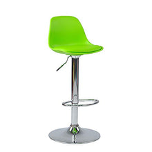 XM&LZ Regolabile Swivel Bar Stool con Schienale,Cucina Pub Sala da Pranzo Sedie da Banco,Sedile A 360 Gradi Sedia Swivel Bar Sgabelli da Bar-Verde 15x13x10in