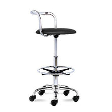 LWW Sedie, Tempo libero Bar Sedie, Swivel Bar Bar Cafe europeo Sgabello Sedile Caffetteria Bar Reception sedia,Nero,63 cm
