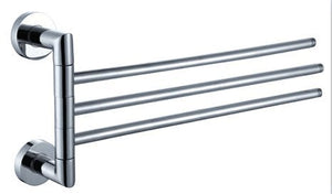MBYW Portasciugamani Moderno Portasciugamani Elegante per Il Bagno di Moda Gancio portasciugamani da Barra portasciugamani Multifunzione a Triplo Strato in Acciaio Inox ad Altalena Multifunzione