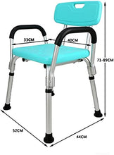 TUHFG Sgabello per Doccia Sgabello Doccia Sgabello Doccia Sedia da Bagno Sedia da Bagno - Alluminio Leggero - Antiscivolo - Altezza Regolabile - Peso Cuscinetto Sedia da Bagno 200KG