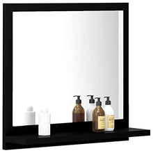 vidaXL Specchio da Bagno Grigio Cemento 100x10,5x37 cm in Truciolato