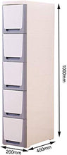 Comò e cassettiere Stoccaggio Armadi, casa fenditura Bagagli armadi, cassetti bagni, Governi di immagazzinaggio di plastica (Size : 20cm)